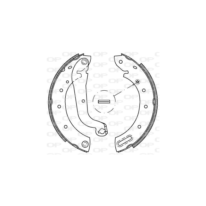Jeu de mâchoires de frein OPEN PARTS