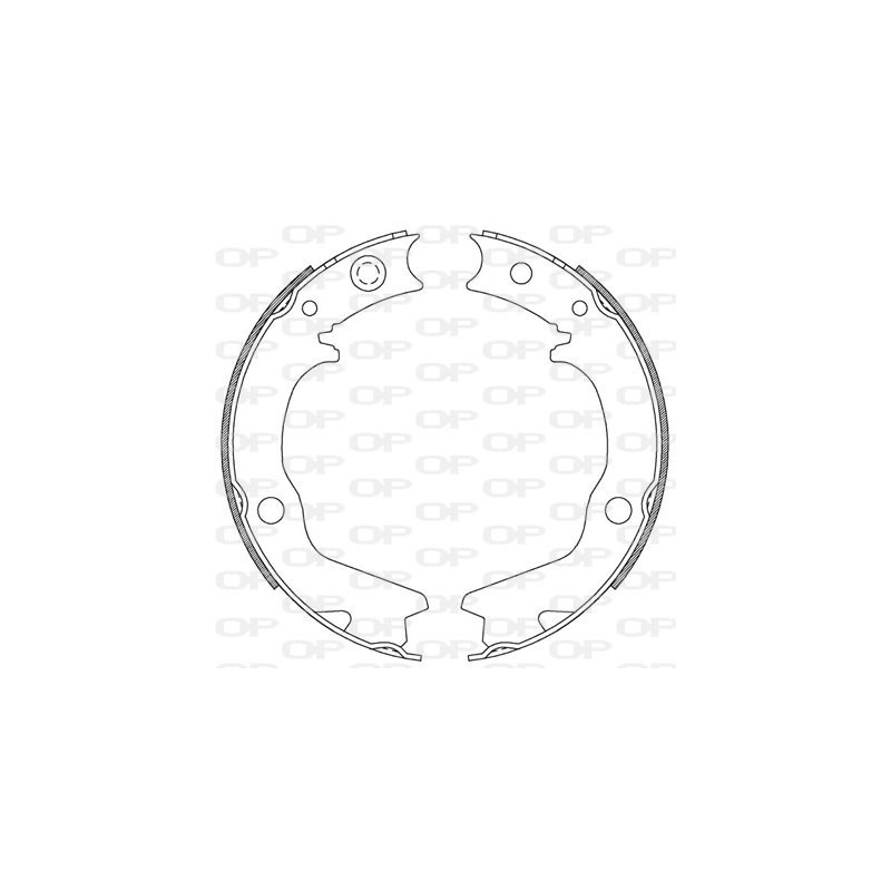 Jeu de mâchoires de frein OPEN PARTS