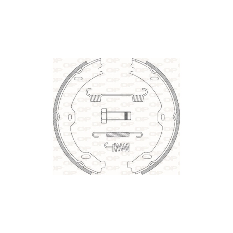 Jeu de mâchoires de frein OPEN PARTS