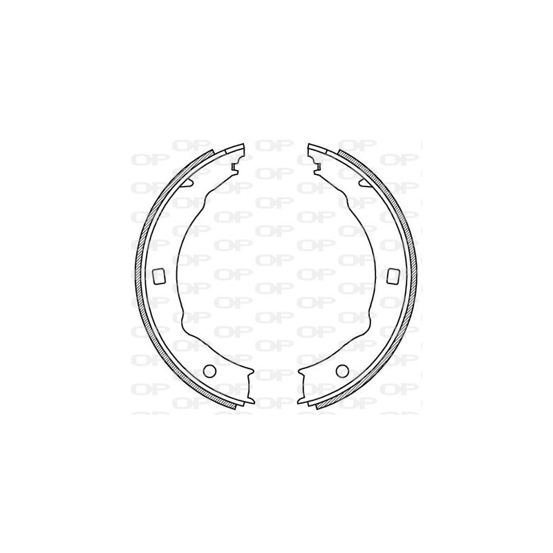 Jeu de mâchoires de frein OPEN PARTS