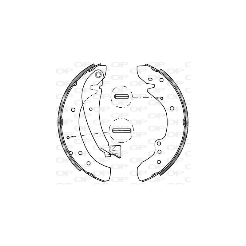 Jeu de mâchoires de frein OPEN PARTS