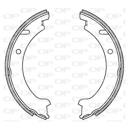 Jeu de mâchoires de frein OPEN PARTS