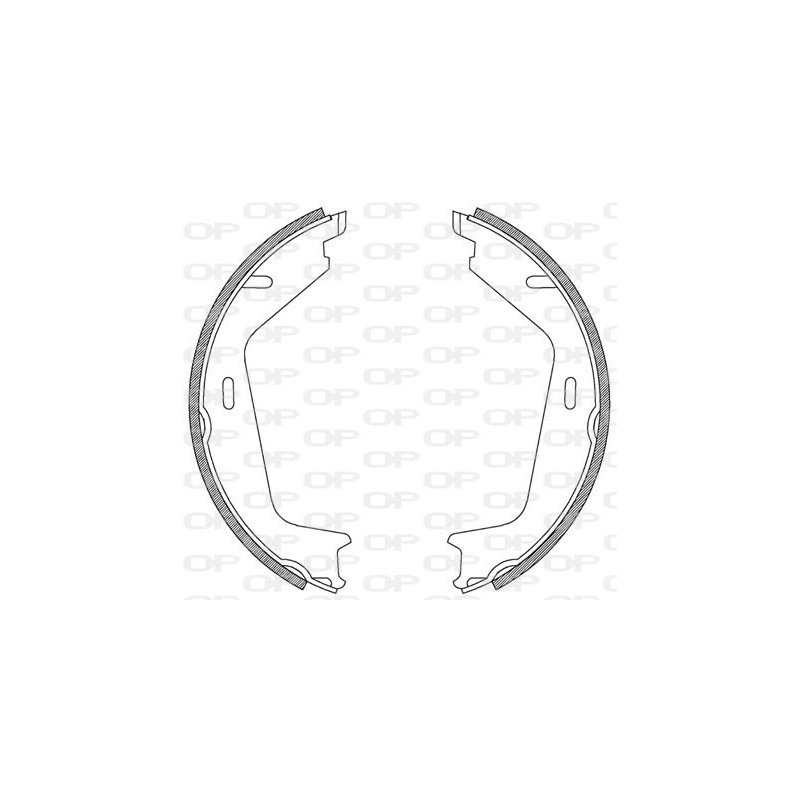 Jeu de mâchoires de frein OPEN PARTS