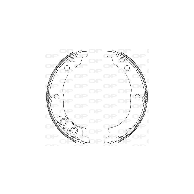 Jeu de mâchoires de frein OPEN PARTS