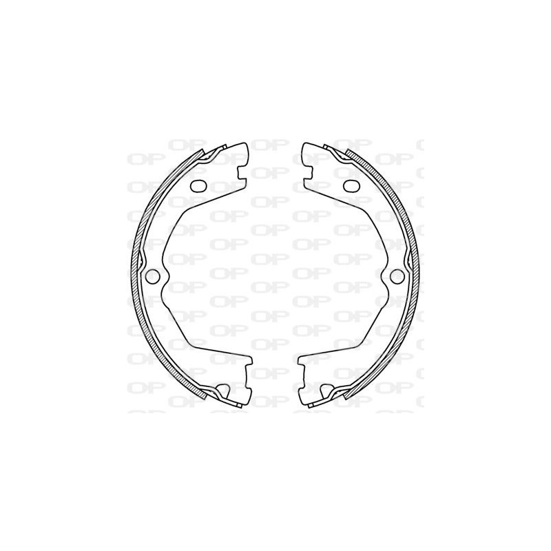 Jeu de mâchoires de frein OPEN PARTS