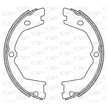 Jeu de mâchoires de frein OPEN PARTS