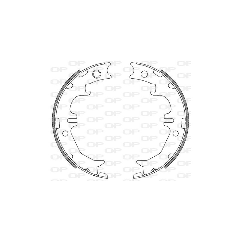 Jeu de mâchoires de frein OPEN PARTS