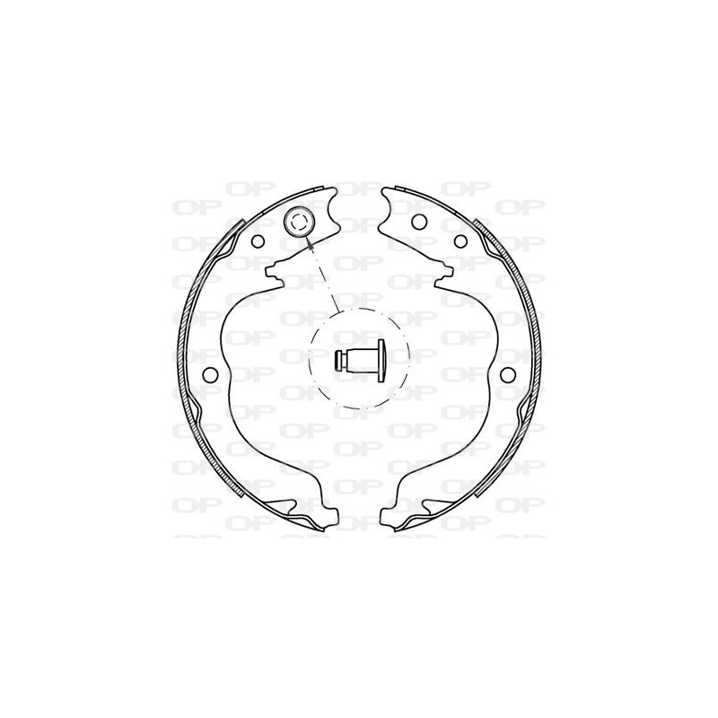 Jeu de mâchoires de frein OPEN PARTS