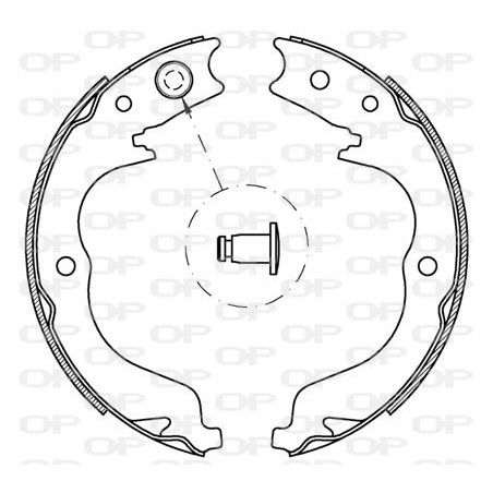 Jeu de mâchoires de frein...