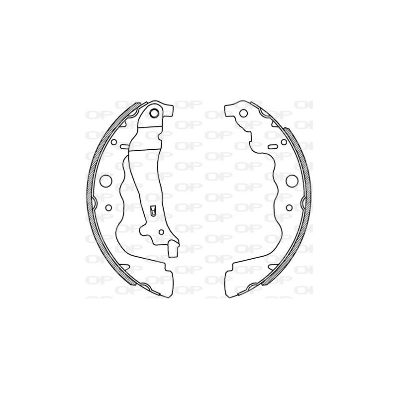 Jeu de mâchoires de frein OPEN PARTS