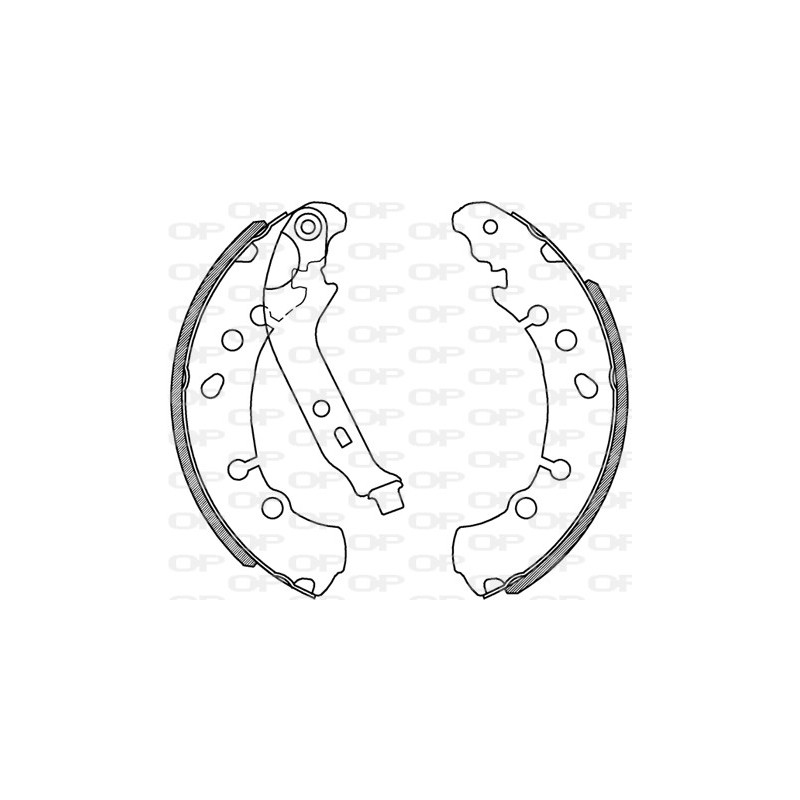 Jeu de mâchoires de frein OPEN PARTS