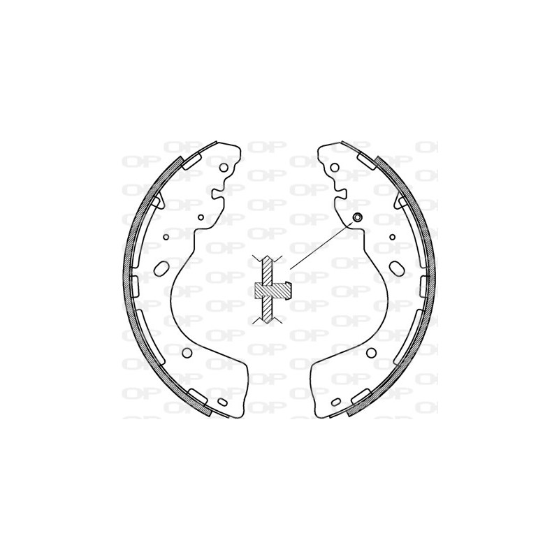 Jeu de mâchoires de frein OPEN PARTS