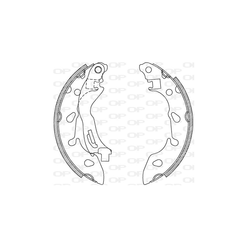 Jeu de mâchoires de frein OPEN PARTS