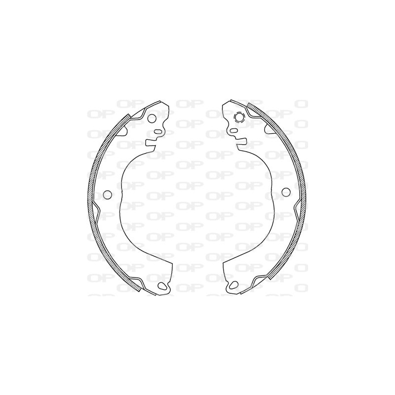 Jeu de mâchoires de frein OPEN PARTS