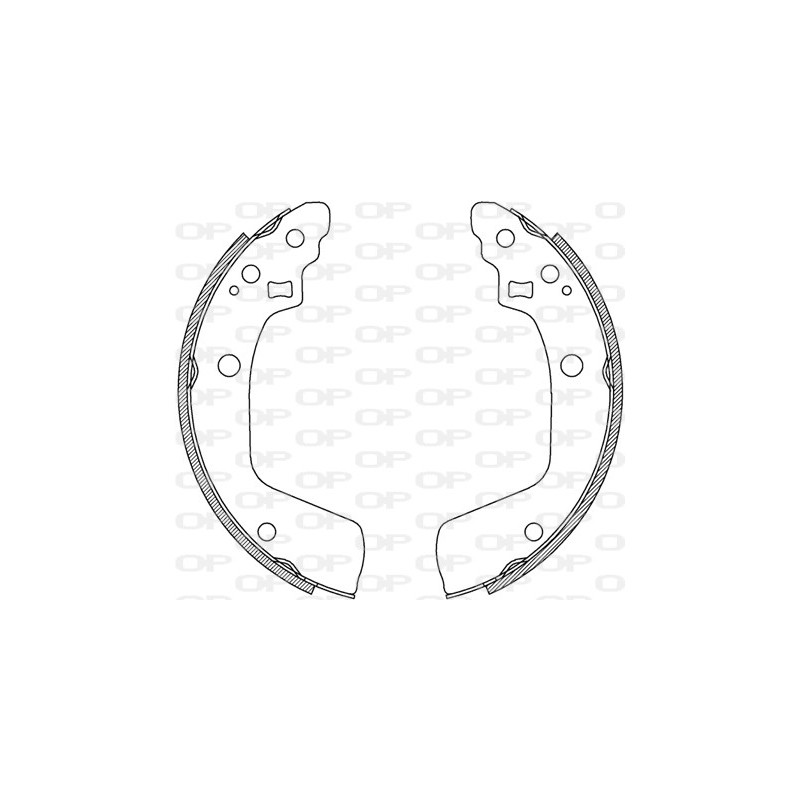 Jeu de mâchoires de frein OPEN PARTS