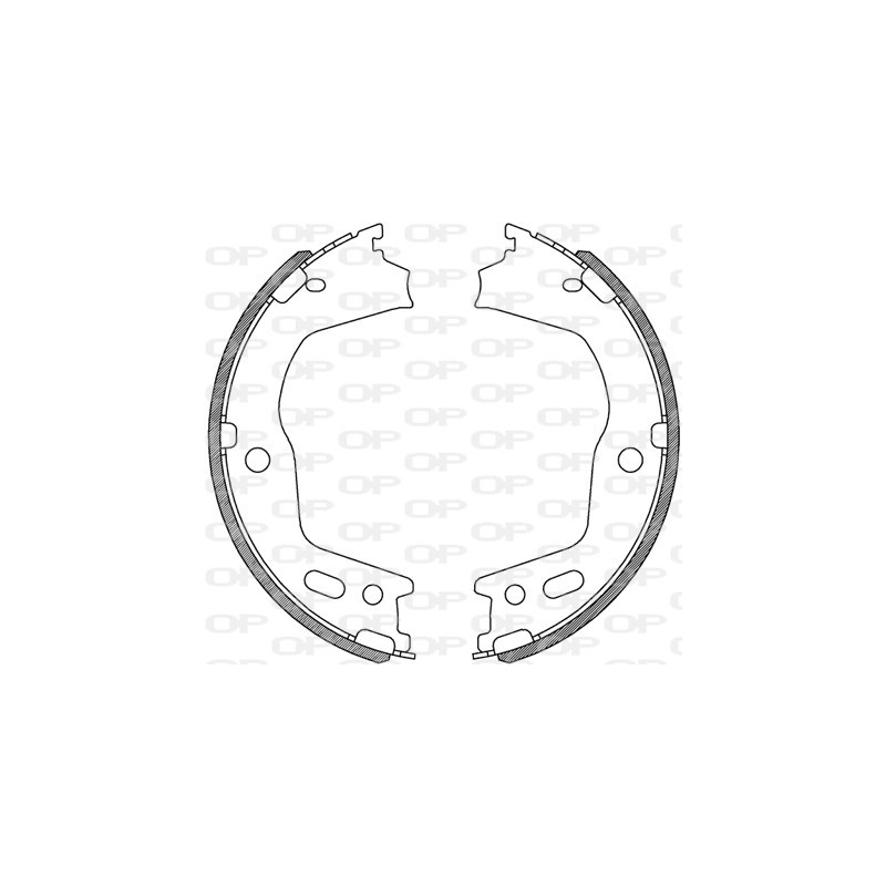 Jeu de mâchoires de frein OPEN PARTS