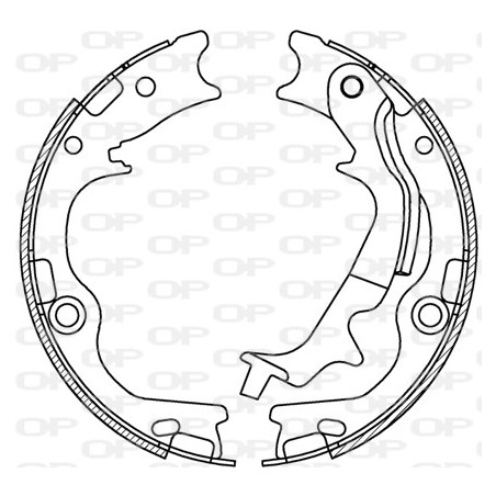 Jeu de mâchoires de frein...