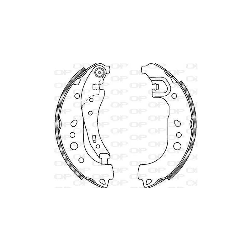 Jeu de mâchoires de frein OPEN PARTS