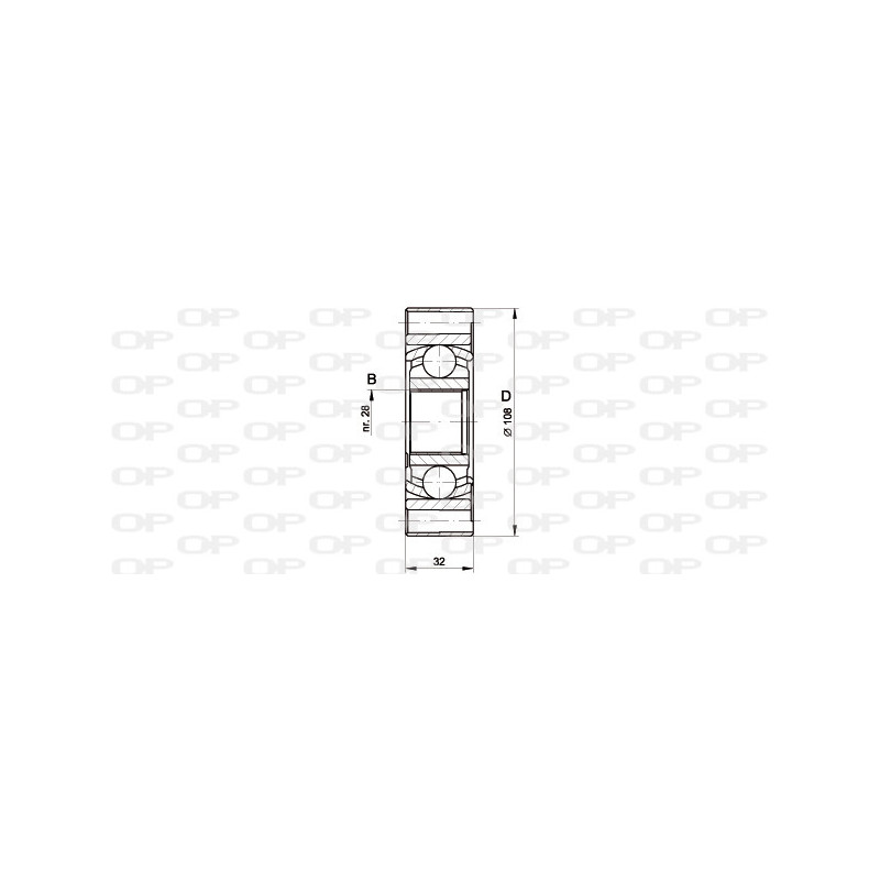 Tête de cardan OPEN PARTS