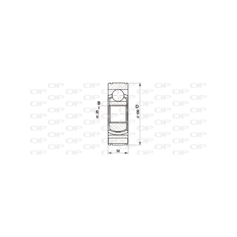 Tête de cardan OPEN PARTS