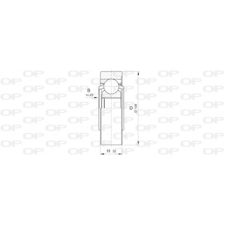 Tête de cardan OPEN PARTS