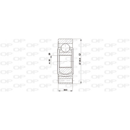Tête de cardan OPEN PARTS