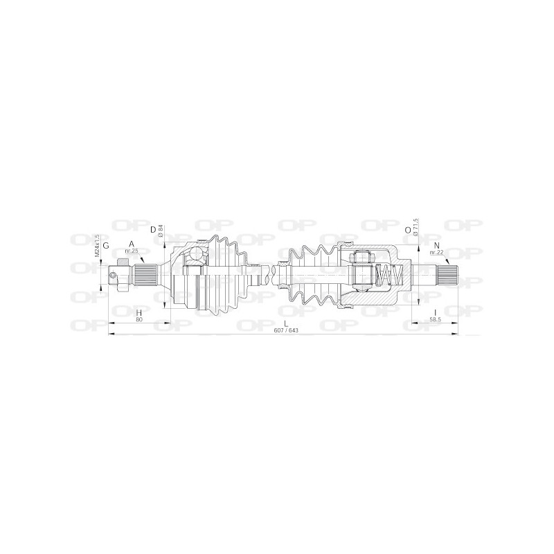 Cardan OPEN PARTS