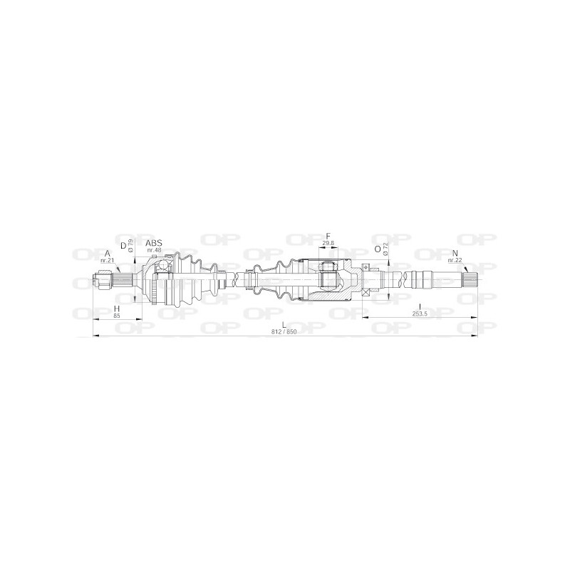 Cardan OPEN PARTS