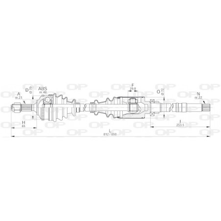 Cardan OPEN PARTS