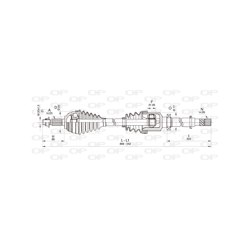 Cardan OPEN PARTS
