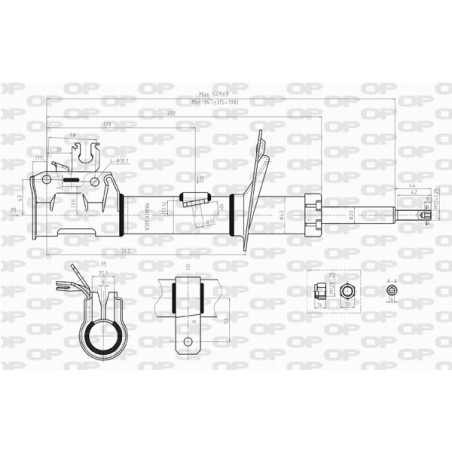 Amortisseur (à l'unité) OPEN PARTS
