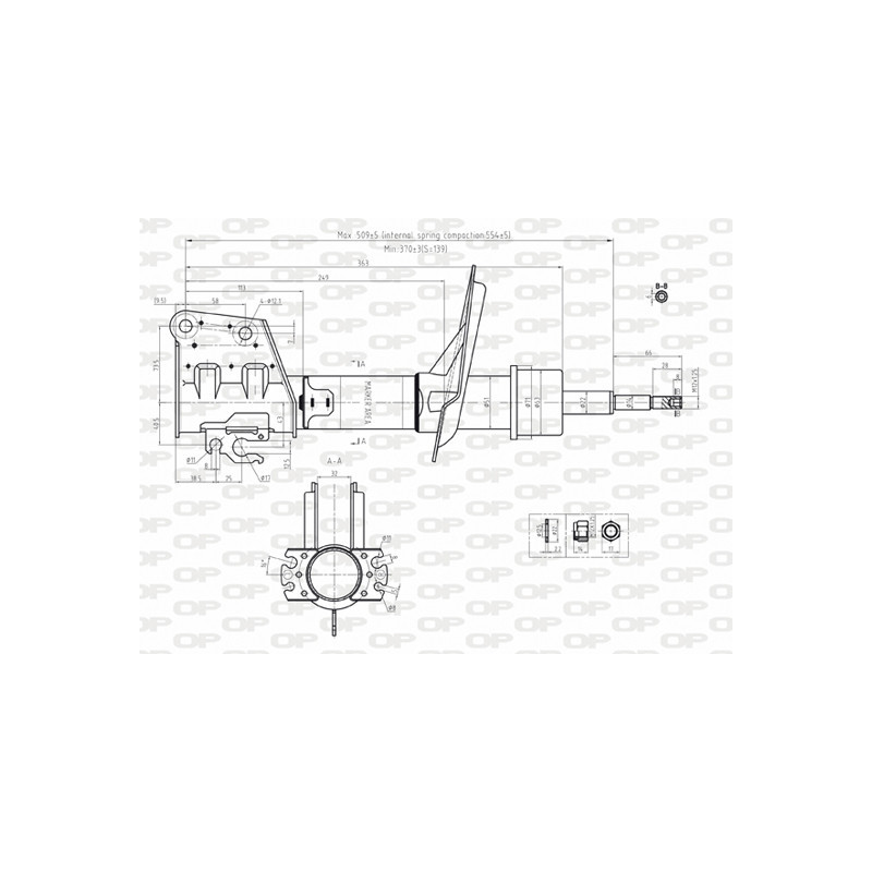 Amortisseur (à l'unité) OPEN PARTS
