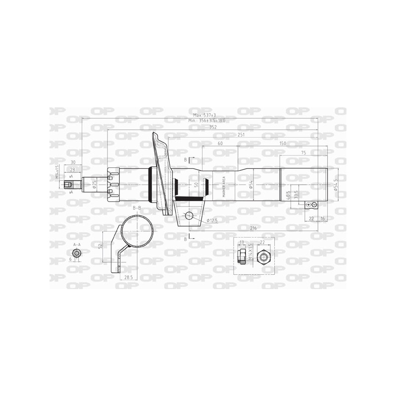 Amortisseur (à l'unité) OPEN PARTS