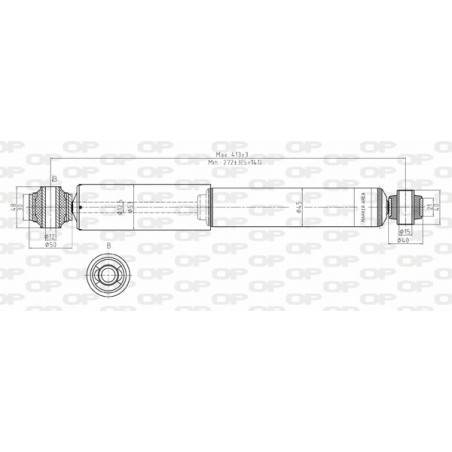 Amortisseur (à l'unité) OPEN PARTS