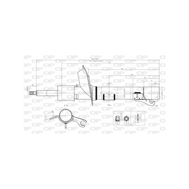 Amortisseur (à l'unité) OPEN PARTS