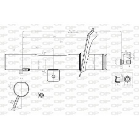 Amortisseur (à l'unité) OPEN PARTS
