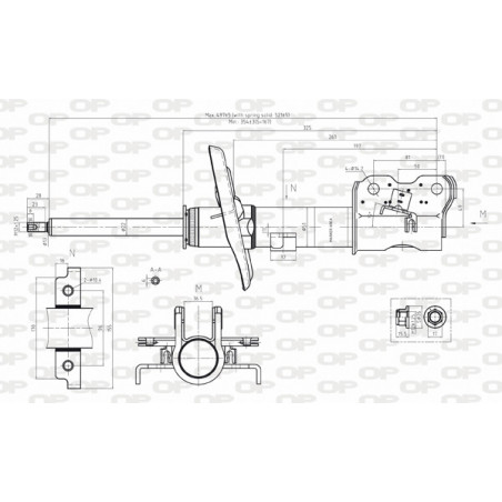 Amortisseur (à l'unité) OPEN PARTS