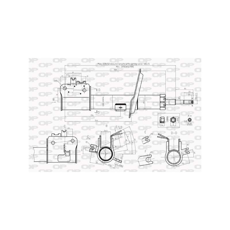 Amortisseur (à l'unité) OPEN PARTS