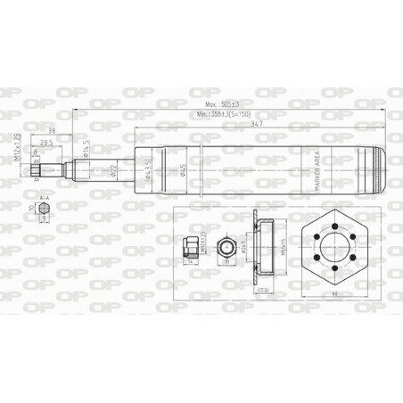 Amortisseur (à l'unité) OPEN PARTS