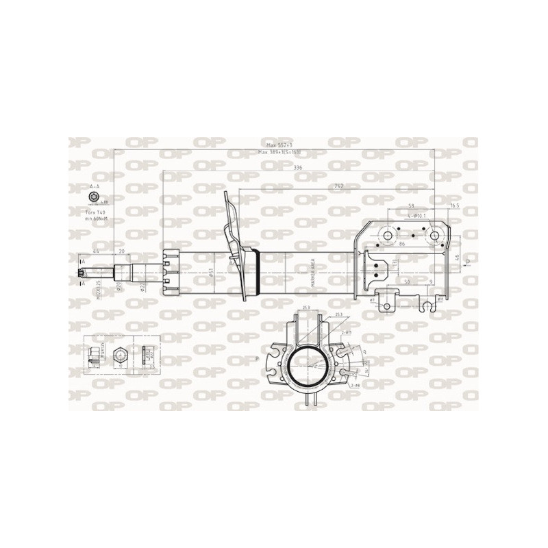 Amortisseur (à l'unité) OPEN PARTS
