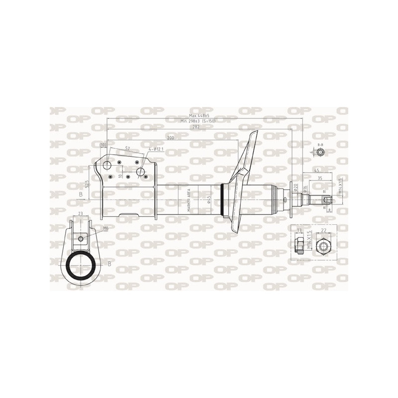 Amortisseur (à l'unité) OPEN PARTS