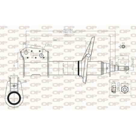 Amortisseur (à l'unité) OPEN PARTS