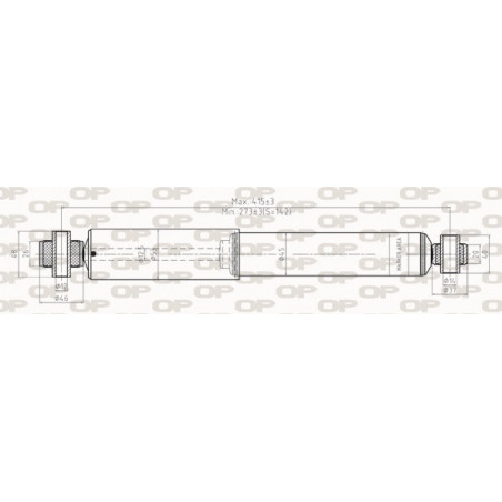 Amortisseur (à l'unité) OPEN PARTS