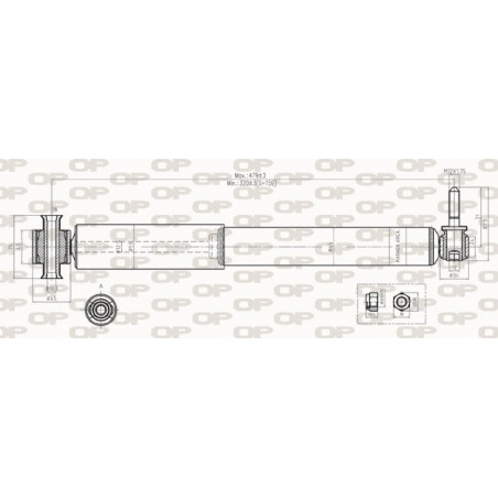 Amortisseur (à l'unité) OPEN PARTS