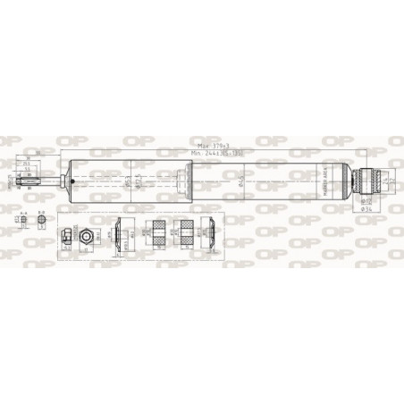 Amortisseur (à l'unité) OPEN PARTS