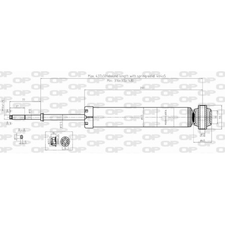 Amortisseur (à l'unité) OPEN PARTS