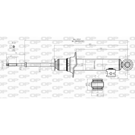 Amortisseur (à l'unité) OPEN PARTS