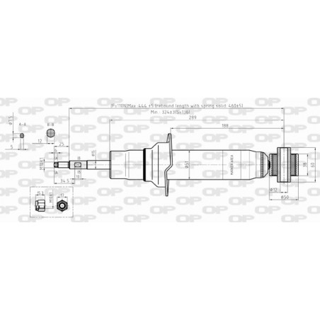 Amortisseur (à l'unité) OPEN PARTS