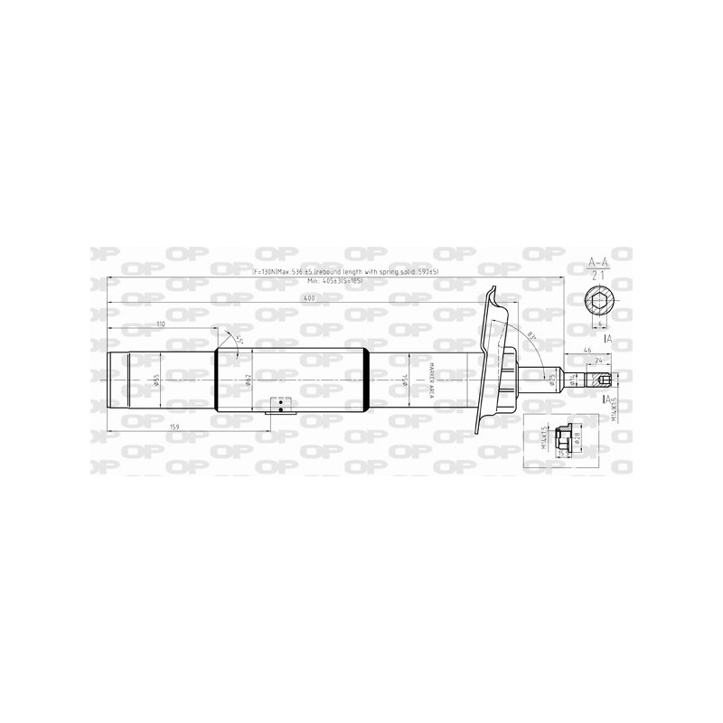 Amortisseur (à l'unité) OPEN PARTS