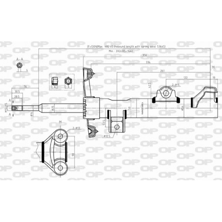 Amortisseur (à l'unité) OPEN PARTS